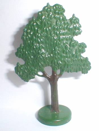 [P FTFruitH (Green)] Plant, Tree Flat Fruit painted with hollow base