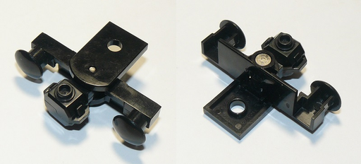 [P 91968c01 (Black)] Train Buffer Beam with Sealed Magnets - Type 2 (flat open bottom)