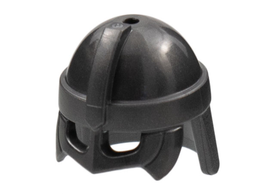 [P 67037 (Pearl Dark Gray)] Minifigure, Headgear Helmet with Cheek Guard and Neck Protector