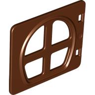 Duplo Door / Window Pane 1 x 4 x 3 with Four Panes Rounded