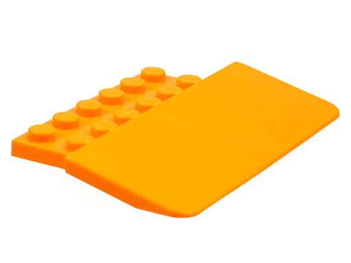 [P 75539 (Orange)] Slope, 5 x 8 x 2/3 with 12 Studs