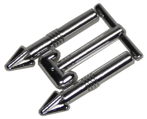 [P 57467 (Chrome Silver)] Minifigure, Weapon Harpoons, 2 on Sprue