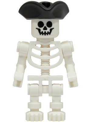 [M cty1501 (No Colour)] Stuntz Skeleton - Black Pirate Triangle Hat