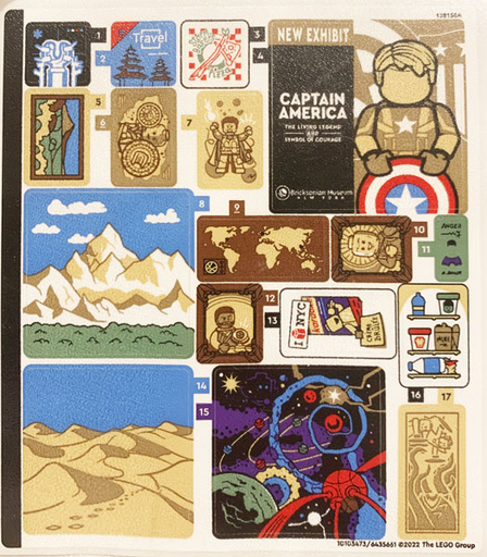 [P 76218stk01 (No Colour)] Sticker Sheet for Set 76218, Sheet 1 - (10103473/6435661)