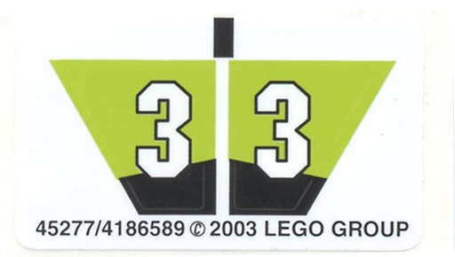 [P 8356stk01 (No Colour)] Sticker Sheet for Set 8356 - (45277/4186589)