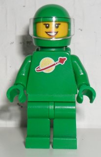 [M idea008 (No Colour)] Classic Space - Green with Air Tanks and Motorcycle (Standard) Helmet with Visor (Yve)