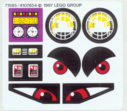 [P 8277stk01 (No Colour)] Sticker Sheet for Set 8277 - (71595/4107654)
