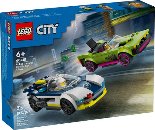 [S 60415-1 (No Colour)] Police Car and Muscle Car Chase