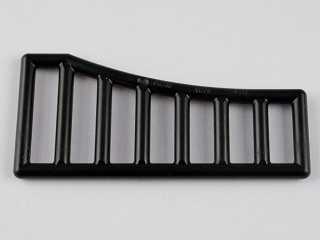 [P 95229 (Black)] Bar 1 x 8 x 3 - 1 x 8 x 4 Grille Curved