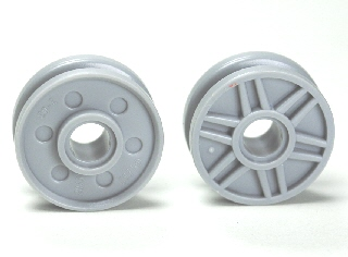 [P 56902 (Light Bluish Gray)] Wheel 18mm D. x  8mm with Fake Bolts and Shallow Spokes