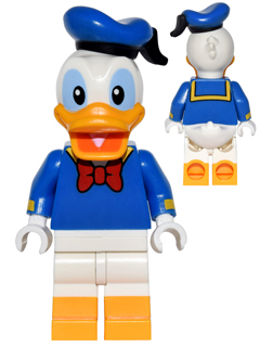 [M dis010 (No Colour)] Donald Duck, Disney, Series 1 (Minifigure Only without Stand and Accessories)