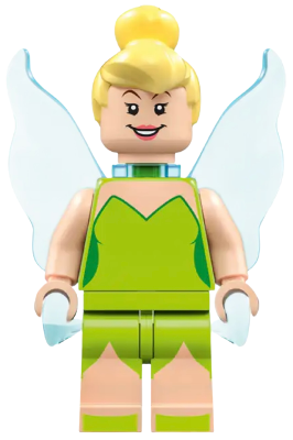 [M dis086 (No Colour)] Tinker Bell - Minifigure, Trans-Light Blue Butterfly Wings