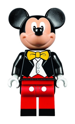 [M dis019 (No Colour)] Mickey Mouse - Black Tuxedo Jacket, Yellow Bow Tie