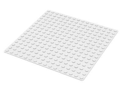[P 3867 (White)] Baseplate 16 x 16