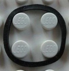 [P x88 (Black)] Rubber Band Small (Square Cross Section)