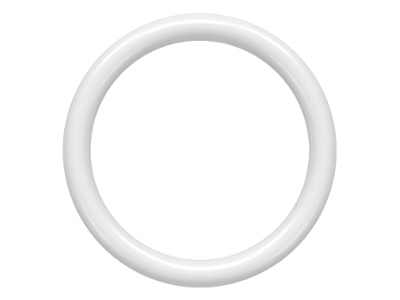 [P x71 (White)] Rubber Belt Small (Round Cross Section) - Approx. 2 x 2