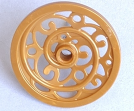 [P 15744 (Pearl Gold)] Wheel Wagon Huge (43mm D.) Ornamental