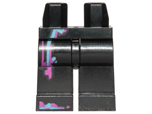 [P 970c00pb0283 (Black)] Hips and Legs with Magenta and Medium Azure Markings Pattern
