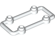 [P 23444 (White)] Bar 1 x 6 x 3 with 4 Studs