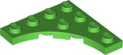 Plate, Modified 4 x 4 with 3 x 3 Curved Cutout