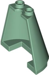 [P 38317 (Sand Green)] Cone Half 4 x 2 x 3