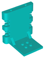 [P 65132 (Dark Turquoise)] Container, Box Vidiyo Back Base