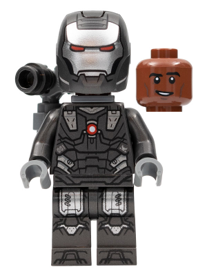 [M sh819 (No Colour)] War Machine - Pearl Dark Gray and Silver Armor with Backpack