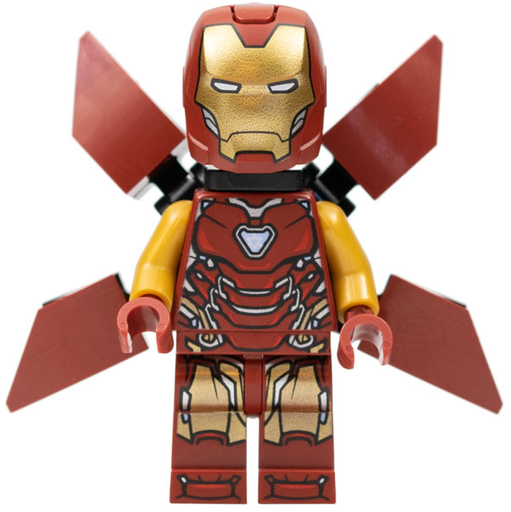 [M sh824 (No Colour)] Iron Man - Mark 85 Armor, Large Helmet Visor, Wings