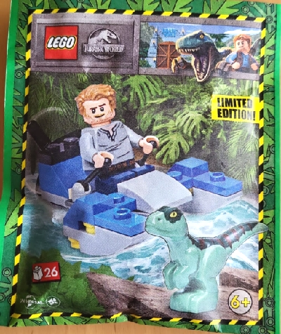 [S 122331-1 (No Colour)] Owen with Swamp Speeder and Raptor paper bag