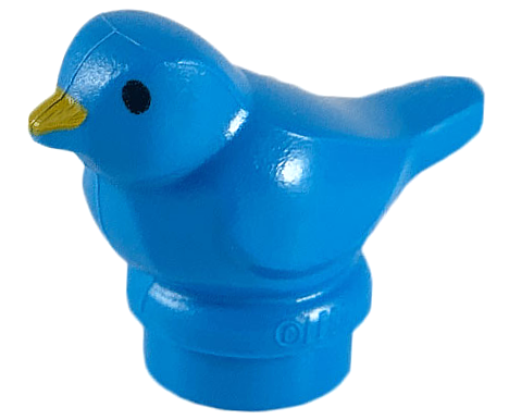 Bird, Small with Black Eyes and Bright Light Orange Beak Pattern