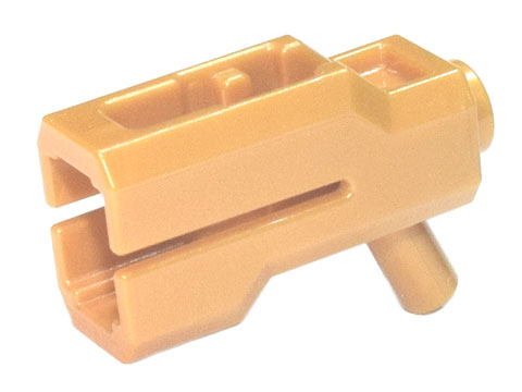 [P 69767 (Pearl Gold)] Minifigure, Weapon Bazooka, Mini Blaster / Shooter