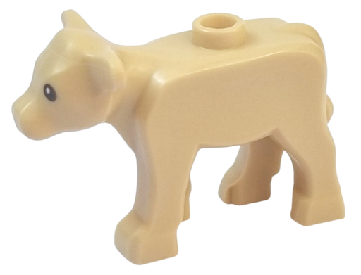 [P 1568pb01 (Tan)] Calf with Black Eyes and White Pupils Pattern