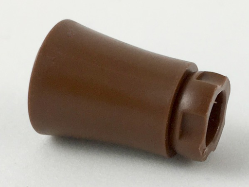 [P 2536b (Brown)] Plant, Tree Palm Trunk - Short Connector, no Axle Hole