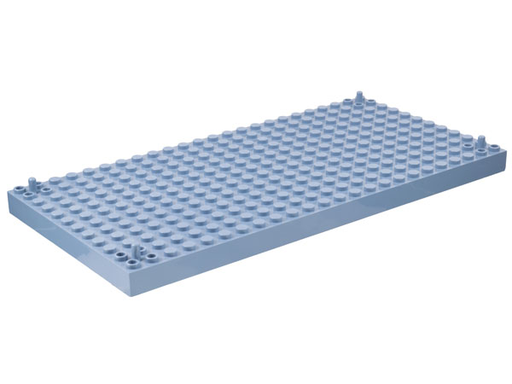[P 47116 (Sand Blue)] Brick, Modified 12 x 24 with Peg at Each Corner