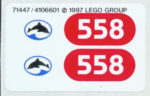 [P 6558stk01 (No Colour)] Sticker Sheet for Set 6558 - Sheet 1 (71447/4106601)