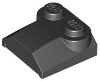 Slope, Curved 2 x 2 x 2/3 with 2 Studs and Curved Sides, Lip End