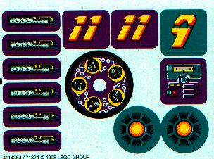 [P 8266stk01 (No Colour)] Sticker Sheet for Set 8266 - (4114354/71824)