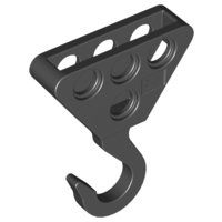 [P 70644 (Black)] Technic Hook Large Metal