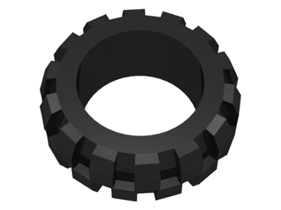 [P 2857 (Black)] Tire 20 x 30 Solid Balloon