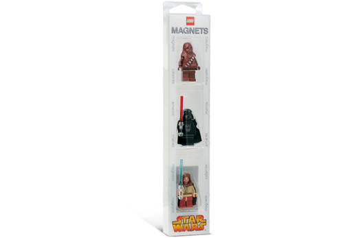[G 851228 (No Colour)] Magnet Set, Minifigures SW (3) - Chewbacca, Darth Vader, Obi-Wan Kenobi blister pack
