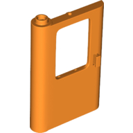 [P 43967 (Orange)] Door 1 x 4 x 5 Train Left, Thick Support at Bottom