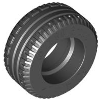 [P 58090 (Black)] Tire 30.4 x 14 Solid