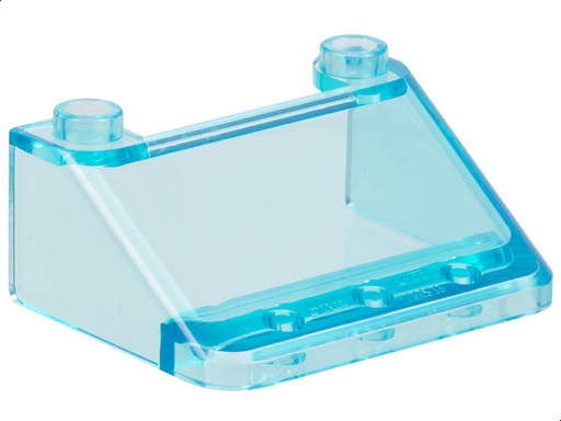 [P 57783 (Trans-Light Blue)] Windscreen 3 x 4 x 1 1/3 Large Glass Surface