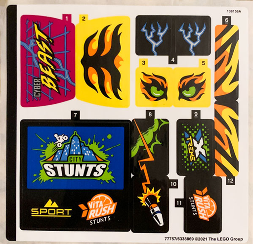 [P 60295stk01 (No Colour)] Sticker Sheet for Set 60295 - (77757/6338869)