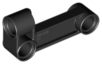 [P 11455 (Black)] Technic, Pin Connector Perpendicular 2 x 4 Bent