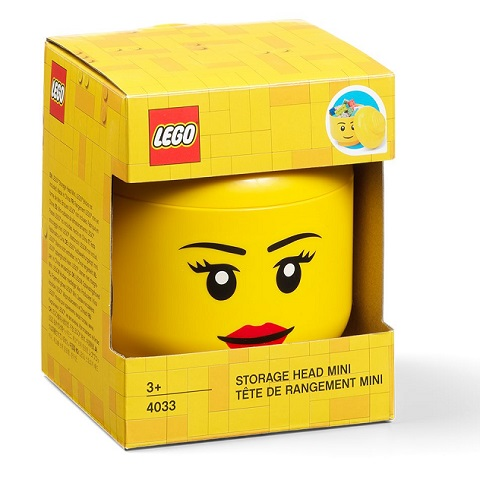 [G 5006259 (No Colour)] Minifigure Head Storage Container Mini - Girl (4033)