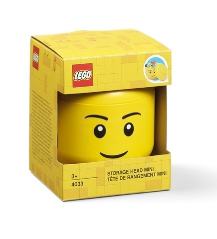 [G 5006258 (No Colour)] Minifigure Head Storage Container Mini - Boy (4033)