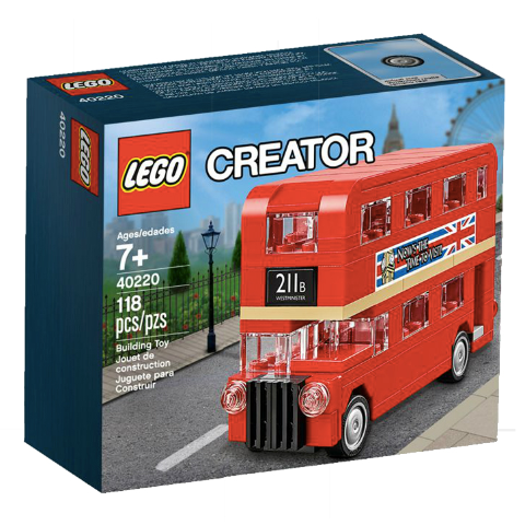 [S 40220-1 (No Colour)] Mini London Bus
