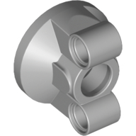 [P 11950 (Light Bluish Gray)] Technic, Steering Wheel Hub Holder with 2 Pin Holes