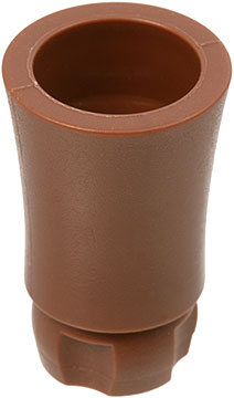 [P 2536a (Brown)] Plant, Tree Palm Trunk - Long Indented Connector